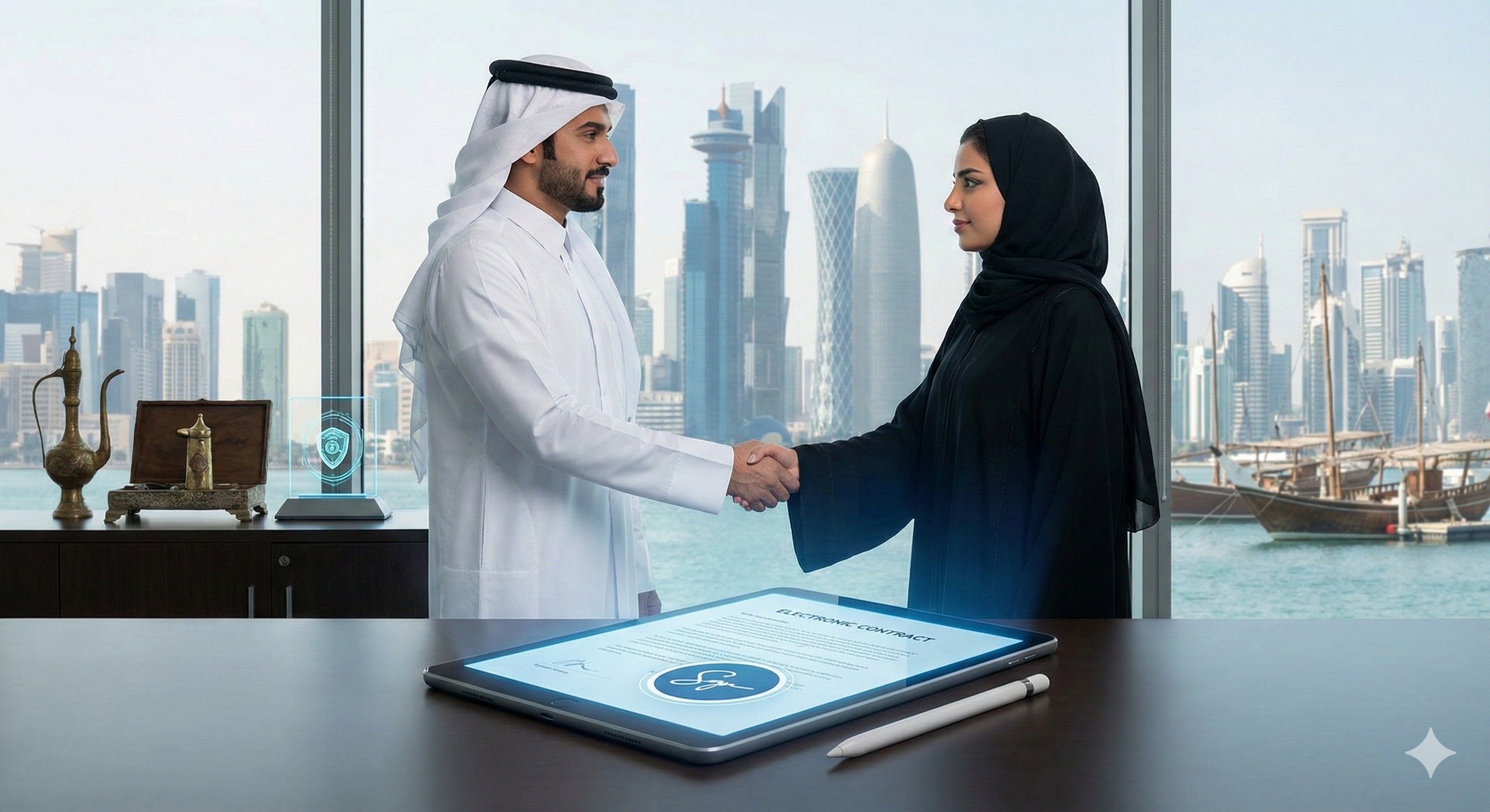 العقود الإلكترونية في قطر