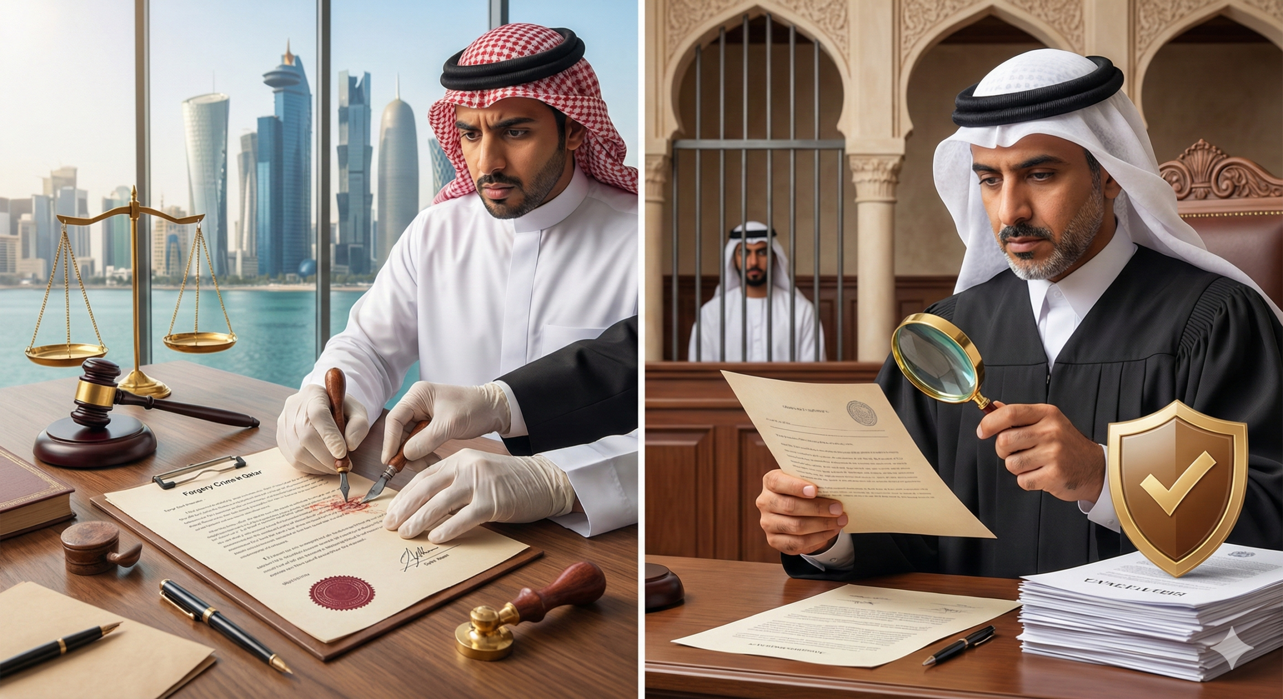جريمة التزوير في قطر: الأركان القانونية والعقوبات وكيف تحمي نفسك