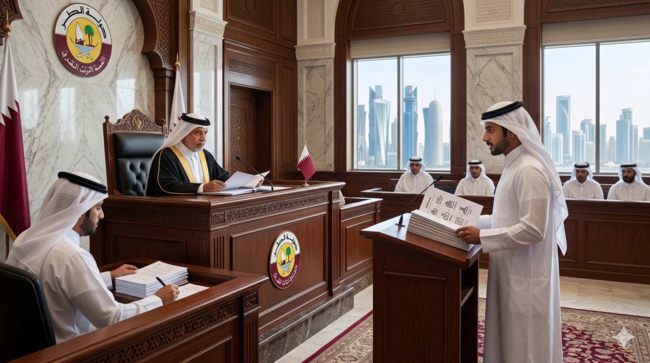 إجراءات التقاضي المدني في قطر شرح تفصيلي لمراحل الدعوى من صحيفة الافتتاح حتى الحكم النهائي والاستئناف