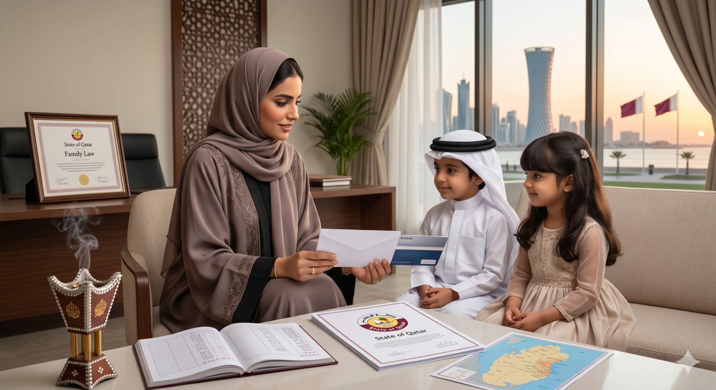 نفقة الزوجة والأبناء في قانون الأسرة القطري كيفية تقديرها وشروط استحقاقها وإجراءات رفع الدعوى