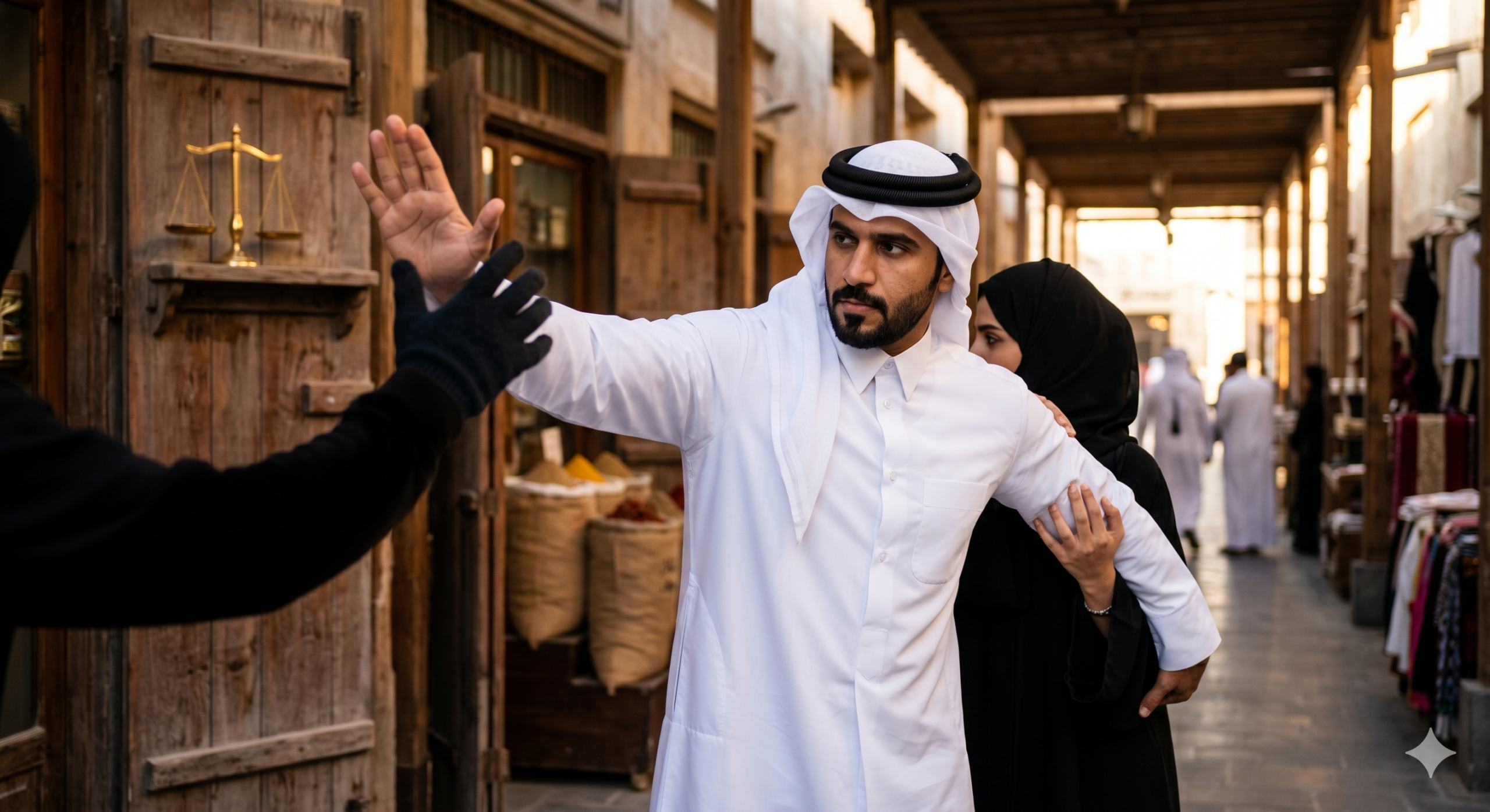 الدفاع الشرعي في القانون الجنائي القطري شروطه، حدوده، والفرق بينه وبين حالة الضرورة