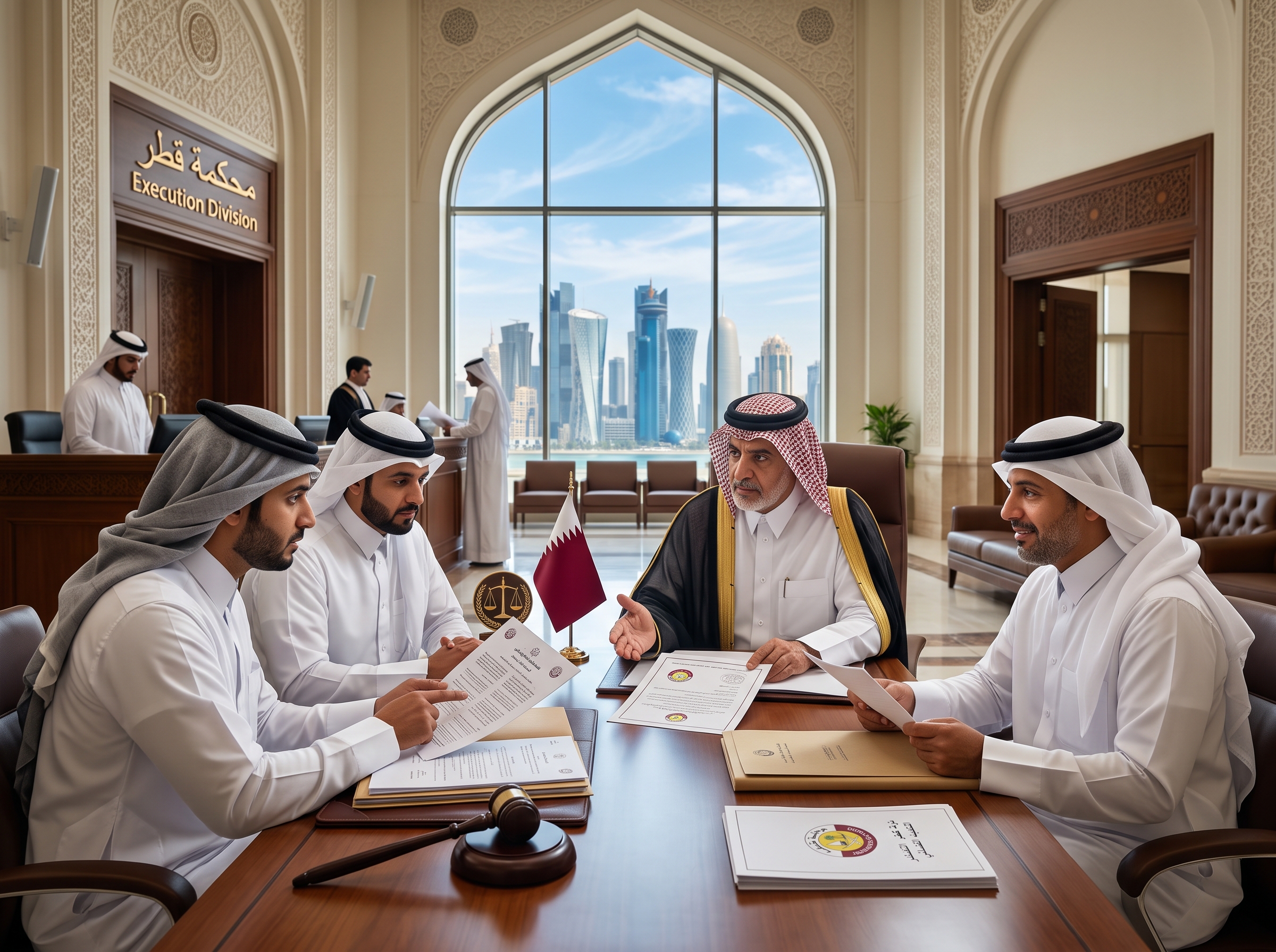 الحجز التنفيذي في قطر الخطوات القانونية وحقوق المدين والدائن